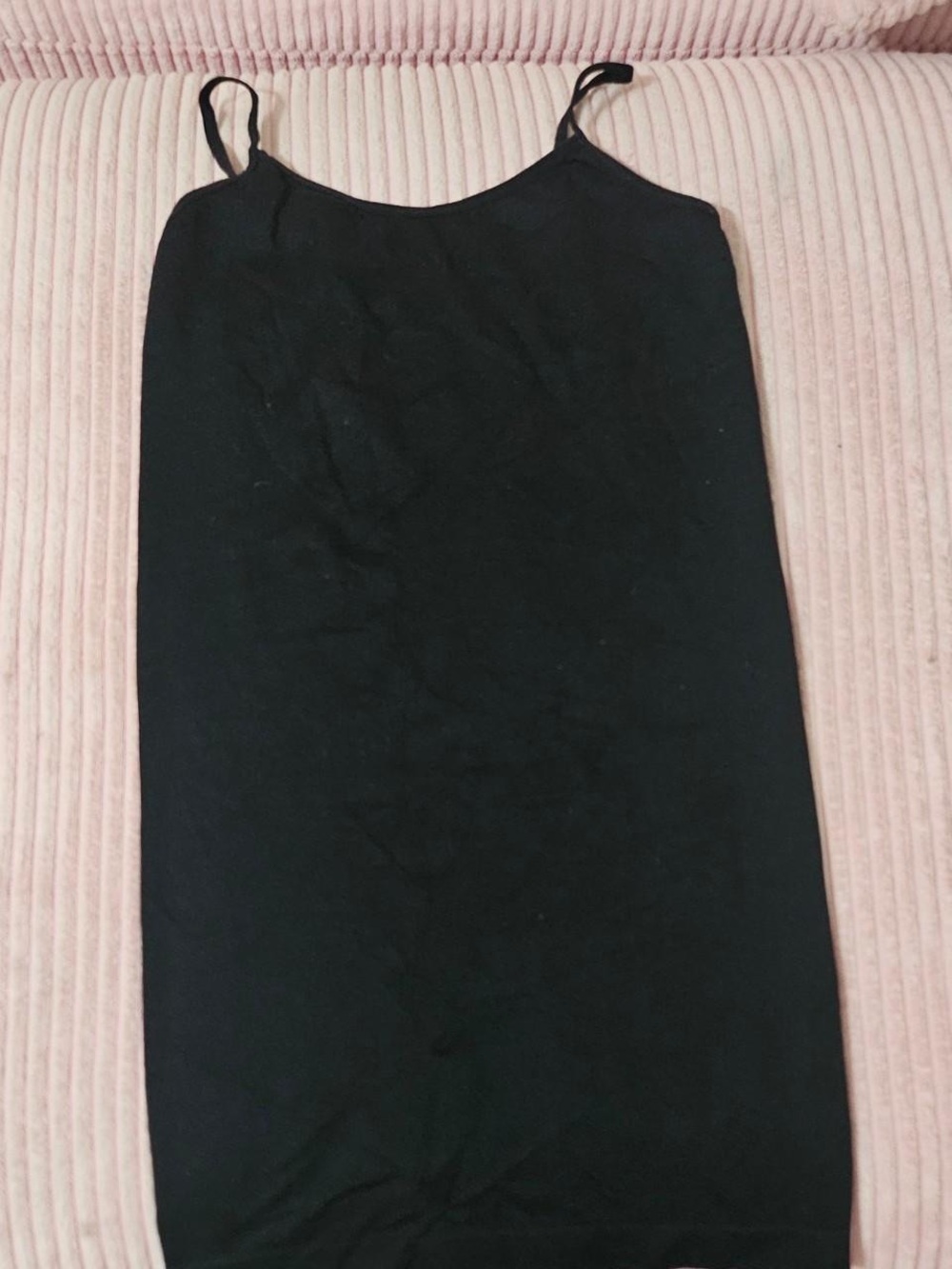 Classic Black Slip Dress - Simple Spaghetti Strap
